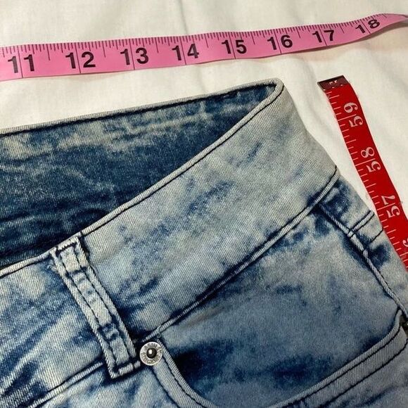 Curvy Acid Washed Denim Jeans Y2K 80s 90s High Rise ASHLEY STEWART  Womens 12 - Picture 11 of 15